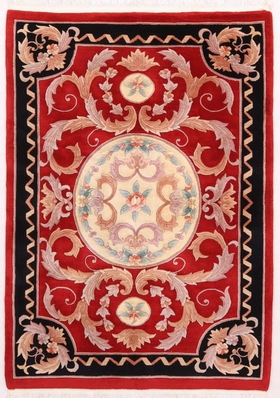 Handgefertigter Orientteppich 198x144 cm mit traditionellem Muster
