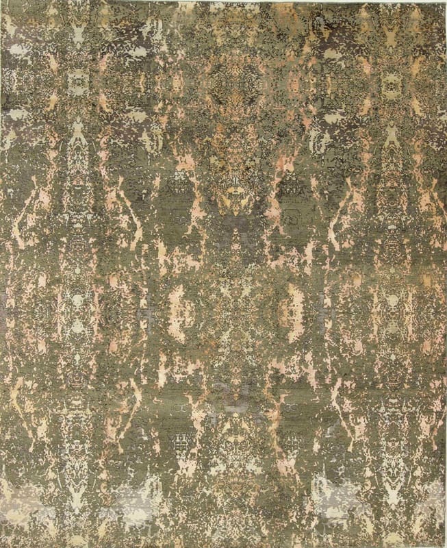 Modern Lotus Teppich 301x247 – Designerhandwerk, Orientteppich
