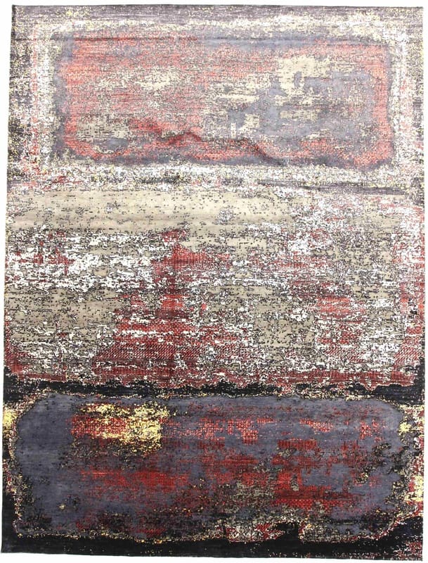 MODERN LOTUS Orientteppich 366x278 cm - Handgeknüpft, Stilvoll