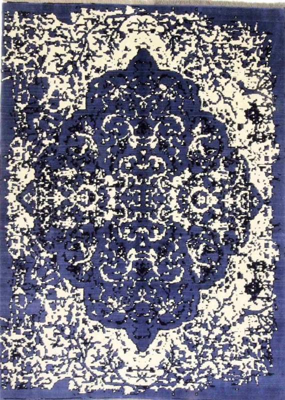 Moderner Orientteppich 237x166 cm, handgeknüpft, zeitloses Design