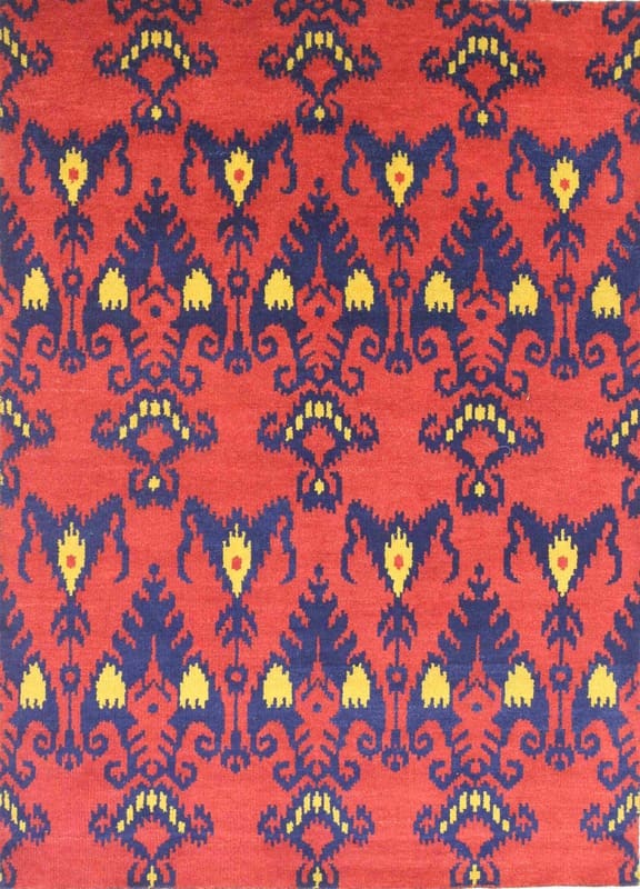 MODERN-IKAT Orientteppich 237x171 cm - Handgeknüpft, Designer-Stil