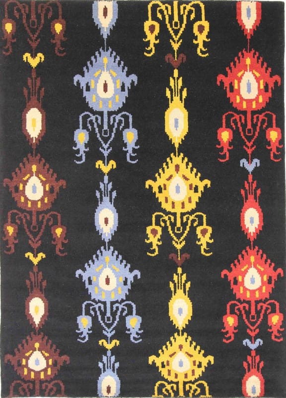 MODERN-IKAT Orientteppich 240x173 cm - Handgeknüpft, einzigartig