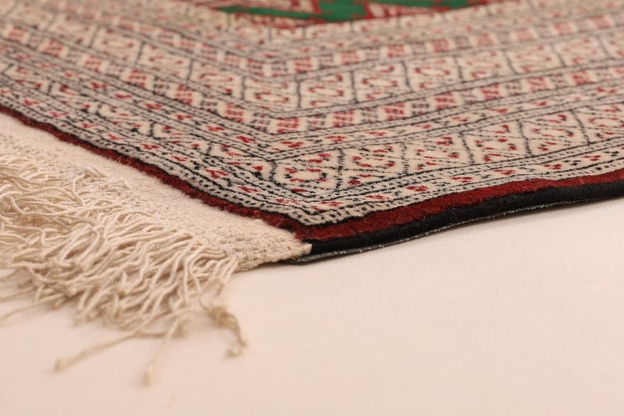 Eleganter Turkaman Orientteppich 180x136 cm 100% Wolle handgeknüpft