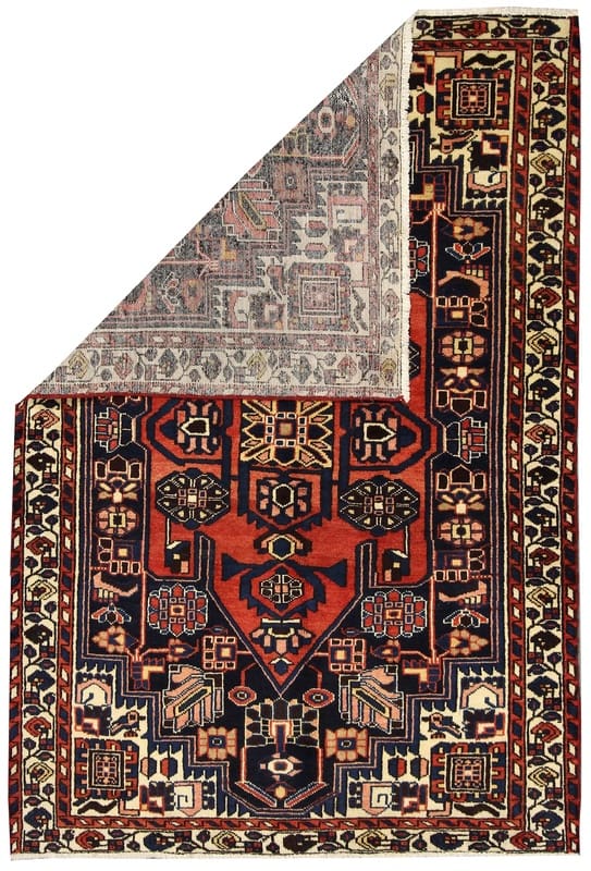 Handgeknüpfter Perserteppich 197x131 cm, 128.000 Knoten, Mehrfarbig