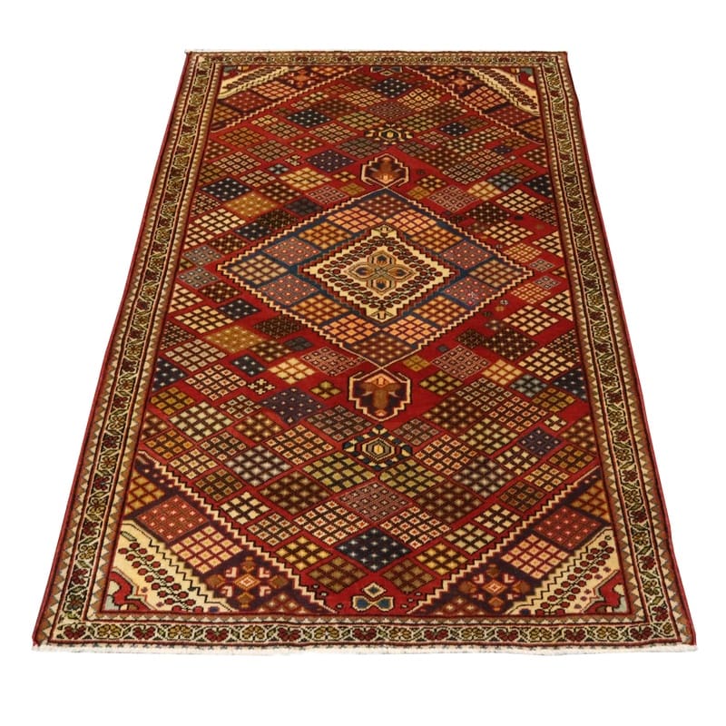 Zanjan Teppich 207x131 cm, 128.000 Knoten, handgeknüpft, Perserteppich