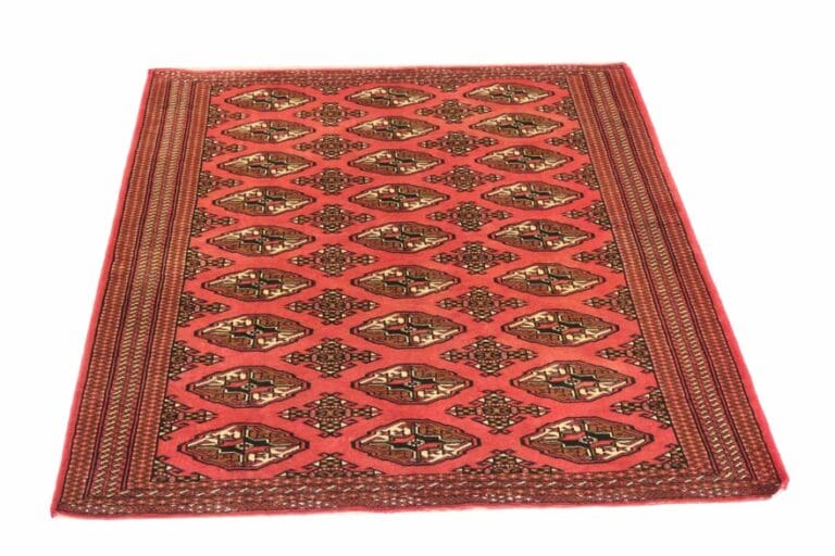 Eleganter Turkaman Orientteppich 194x136 cm – handgeknüpft