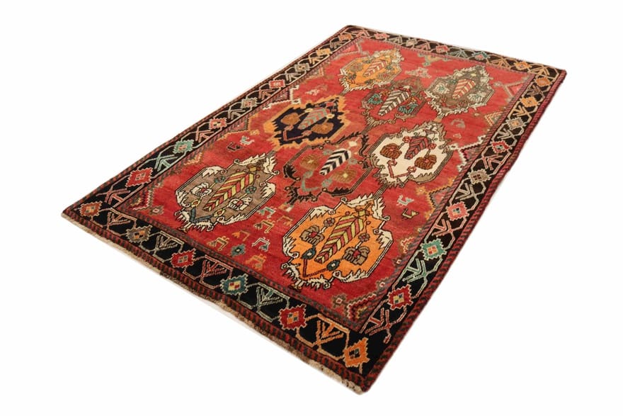 Ghashghai Teppich 219x132 cm, 160.000 Knoten, handgeknüpft, Perserteppich