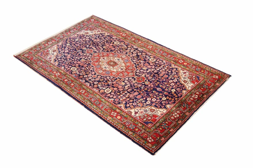Handgeknüpfter Jozan Perserteppich 213x128 cm mit Blumenmustern