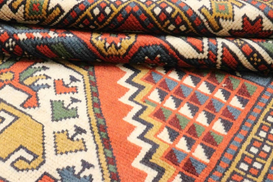 Kurdi Orientteppich 205x116 cm aus 100% Wolle, handgeknüpft