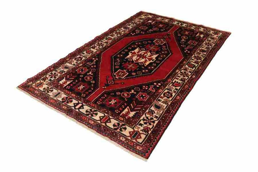 Shahsawan Orientteppich 216x138 cm, handgeknüpft, antik, Hamedan