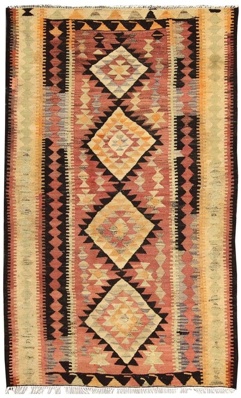 Kelim Teppich 228x139 cm, hochwertige Verarbeitung, handgewebt