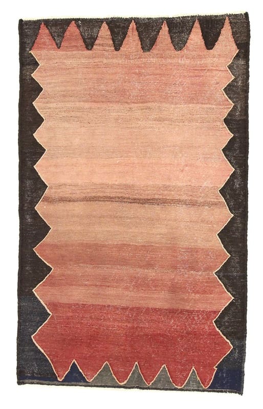 KELIM Teppich 233x137 cm, traditionell gewebt, bunt, Orientteppich