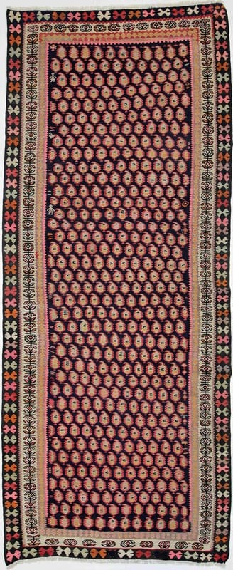 Kelim Teppich 331x136 cm - Traditionell, Handgewebt, Iran