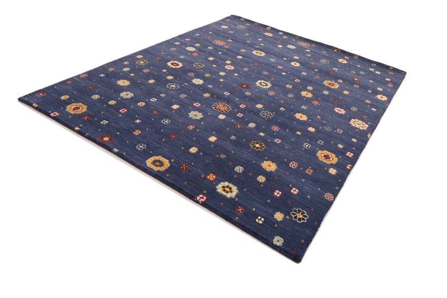 Eleganter Orientteppich 197x151 cm aus hochwertiger Wolle, handgeknüpft