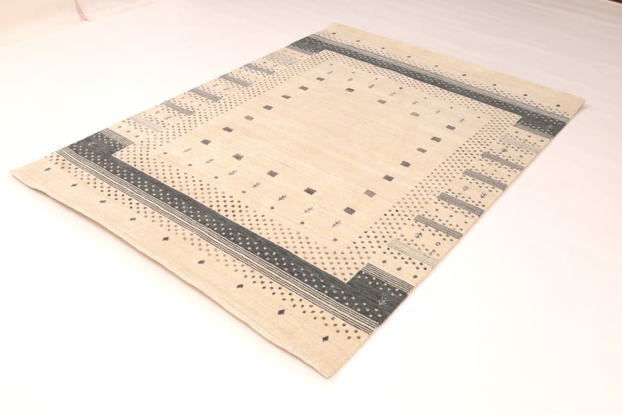 Orientteppich LOURBAF 257x209 cm – Robuster Gabbeh, handgeknüpft
