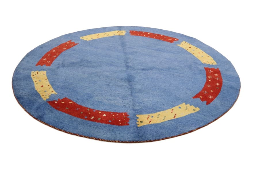 Gabbeh Teppich 252x251 cm - Geometrische Muster, Handgeknüpft