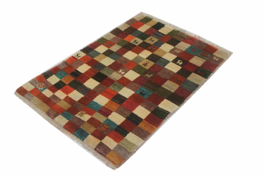 Ghashghai Teppich 125x86 cm – Handgeknüpft aus Persien, Wolle