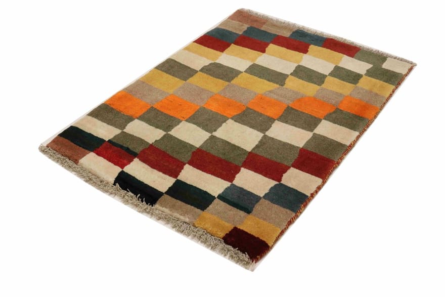 Ghashghai Teppich 120x89 cm, handgeknüpft, Wolle, Multifarbe, Perserteppich