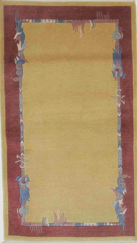 Nepal Teppich 165x95 cm – handgeknüpft, asiatisches Design, Wolle