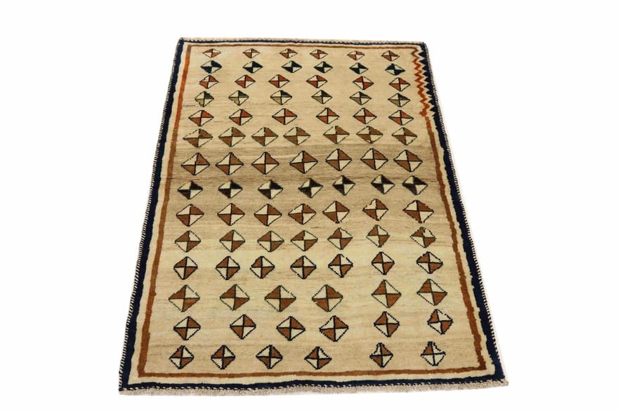 SHIRAZ Teppich 179x115 cm, handgeknüpft, Wolle, Ghaschghai-Stil