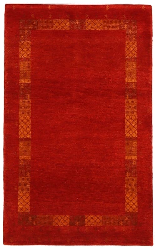 Loribaft Orientteppich 202x139 cm – rot, 200.000 Knoten, handgeknüpft