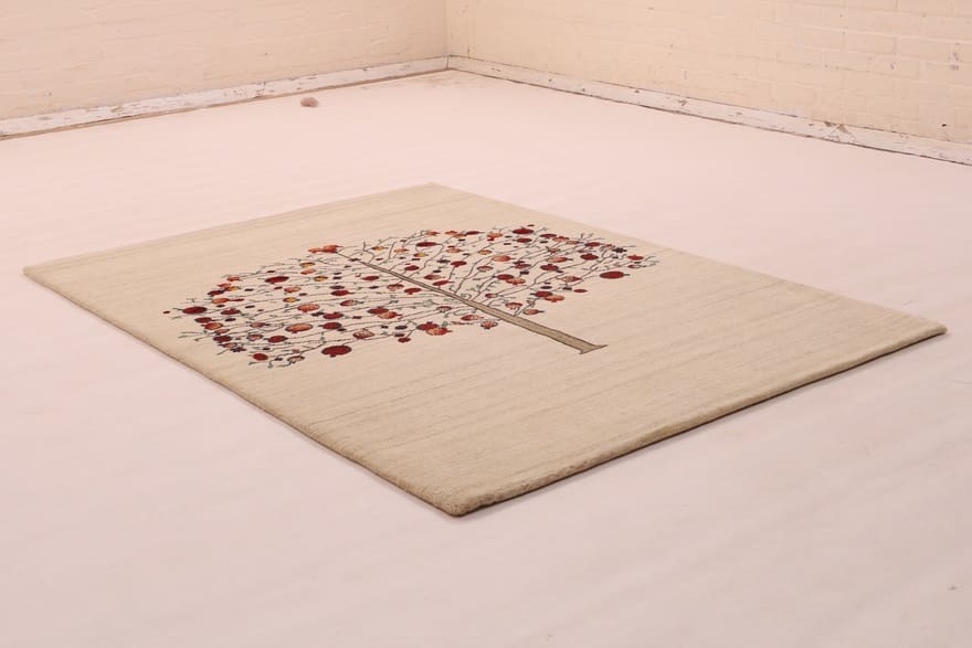 Loribaft Teppich 205x144 cm, robust & handgeknüpft, Gabbeh-Stil