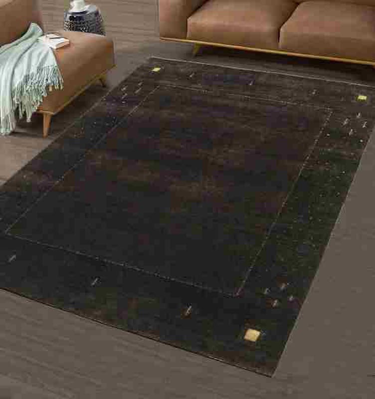Handgewebter Loribaft Orientteppich 251x206 cm – Brauntöne, 200.000 Knoten/m²