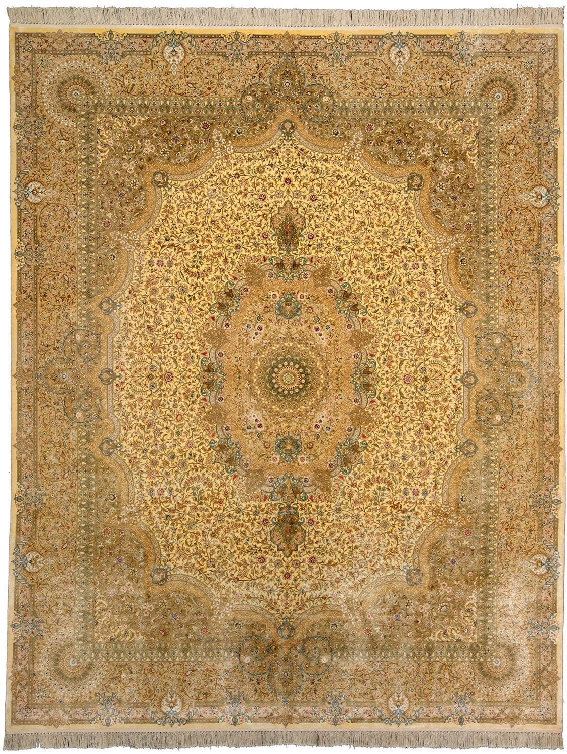 Hereke Seidenteppich 249 x 311cm handgeknüpft