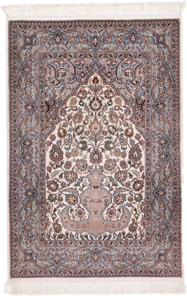 Hereke Teppich 65 x 95cm, Seide handgeknüpft