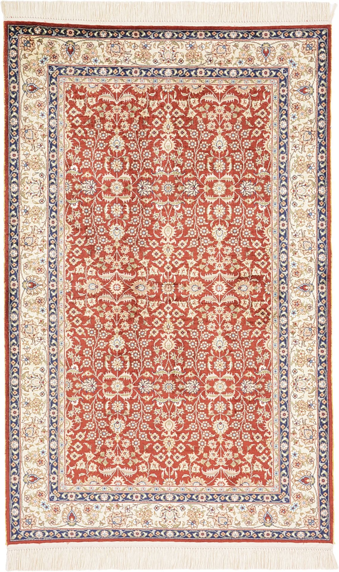 Hereke Teppich 80 x 124 cm Seide, handgeknüpft