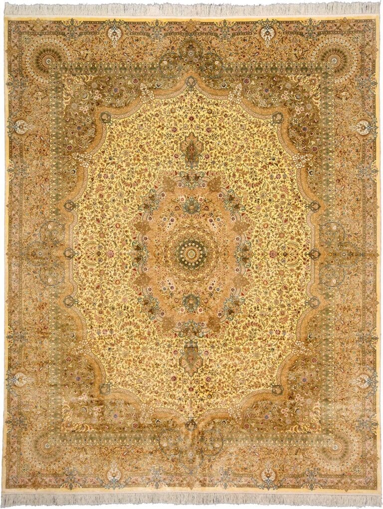 Hereke Teppich 250 x 311 cm Seide, handgeknüpft