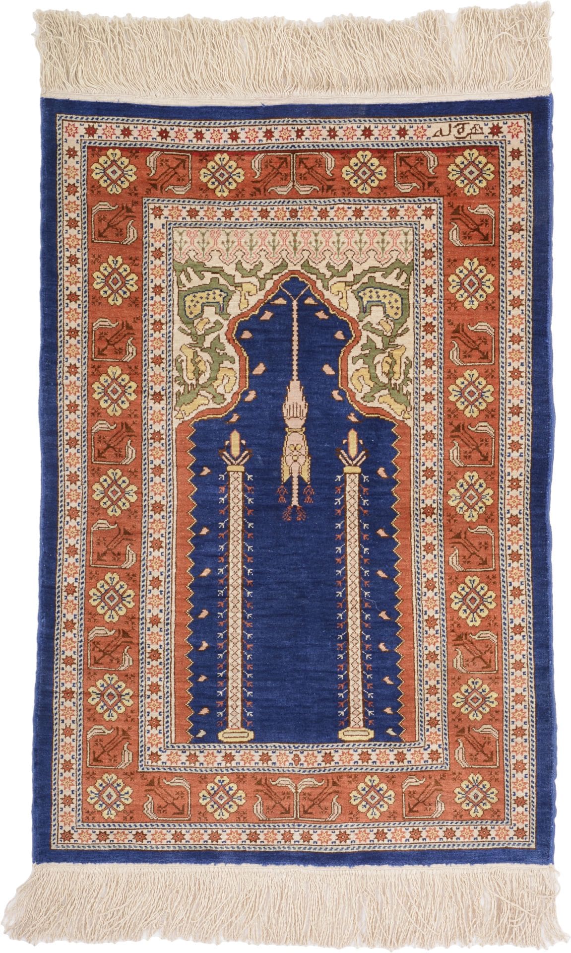 Hereke Orientteppich 52 x 74cm handgeknüpft