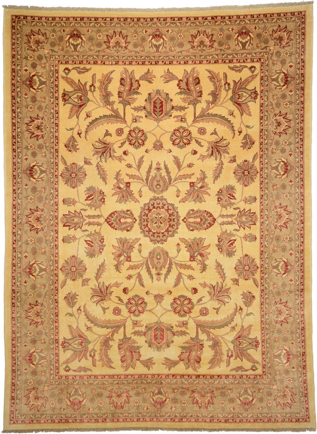 Ziegler Farahan Teppich 268 x 363 cm, handgeknüpft, Orientteppich H1
