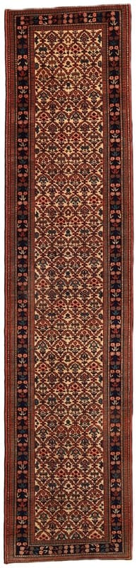 Ardebil-Läufer 322x77 cm – Klassische Eleganz, handgeknüpft, Perserteppich