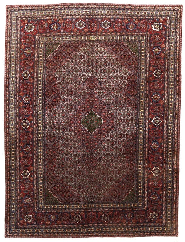 Sarab Antiqu Teppich 315x235 cm, florales Muster, handgeknüpft