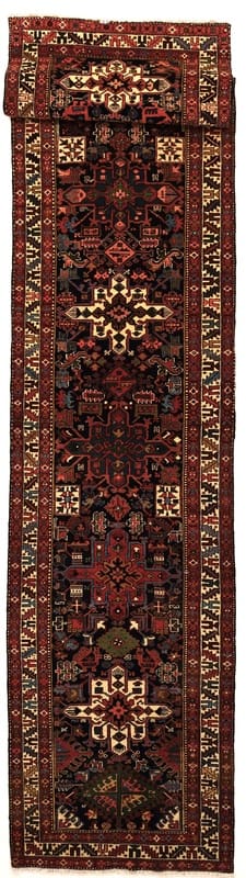 Antiker Heriz Orientteppich 522x121 cm - Handgeknüpft aus Wolle