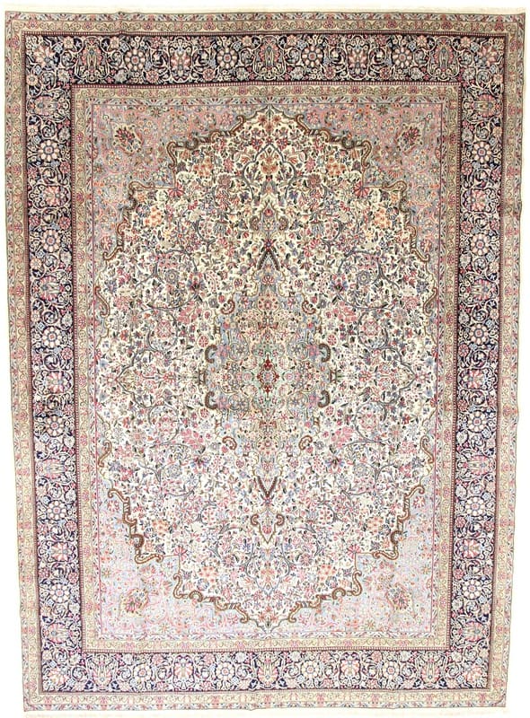 Kerman Antik Teppich 427x321 cm – hochwertig, handgeknüpft, Perserteppich