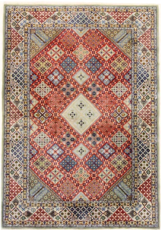 Antiker Nain Teppich 160x111 cm, 1.000.000 Knoten, handgeknüpft
