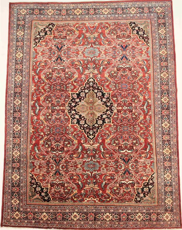 Mohajeran Antik Orientteppich 427x321 cm, Sarough Mir, handgeknüpft