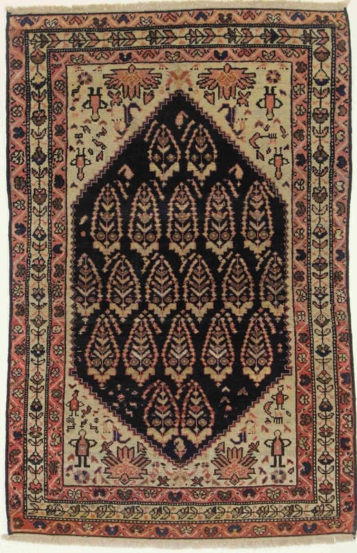 Brujerd Orientteppich 155x99 cm - semi-antik, handgeknüpft