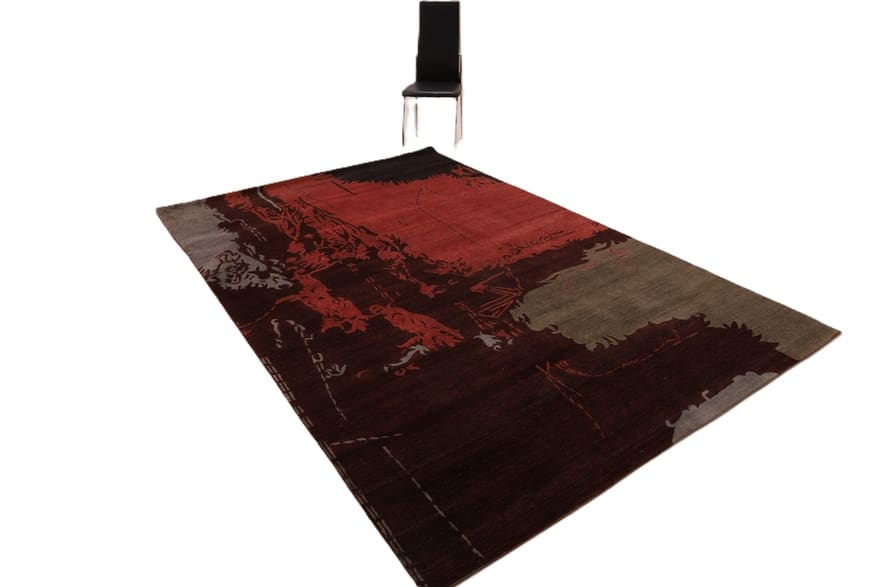 Exklusiver Modern Lotus Orientteppich 305x206 cm, handgeknüpft