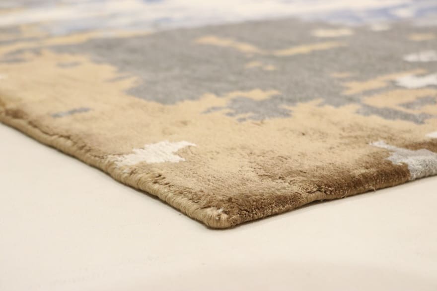 Designer Modern Nepal Teppich 252x156 – Handgeknüpft, knotig!
