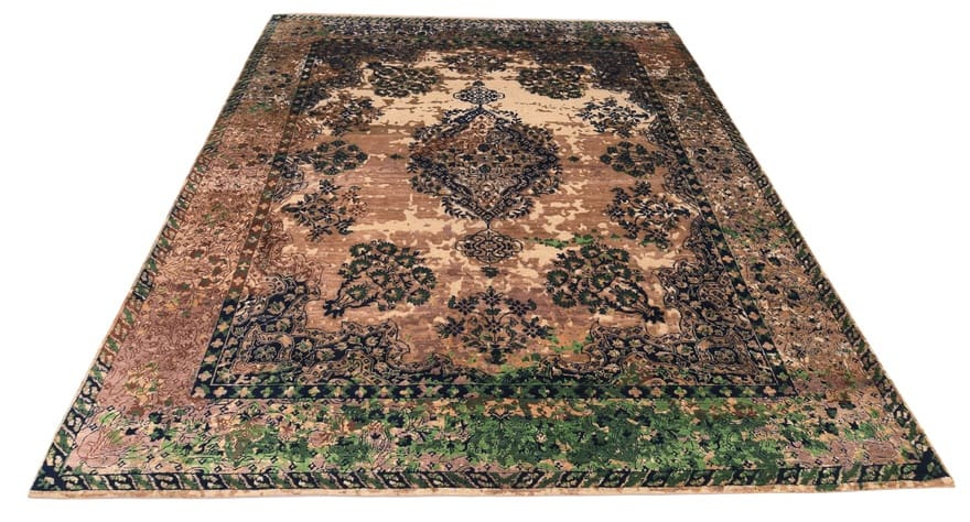 Modern Lotus Teppich 309x244 cm - Handgeknüpft, Orientalisch
