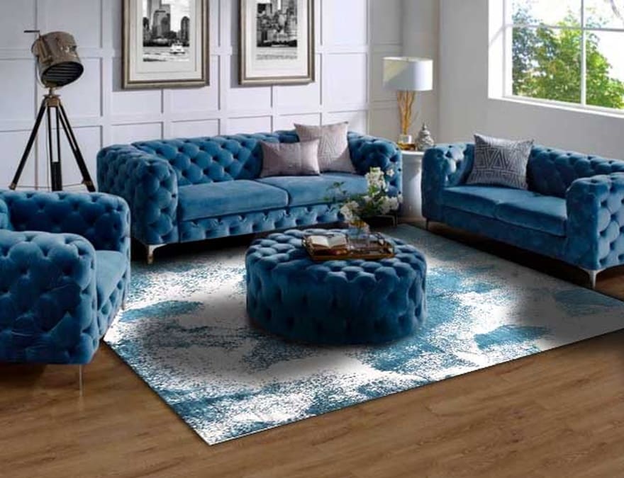 Luxuriöser Orientteppich 304x245 cm, 160.000 Knoten, handgeknüpft