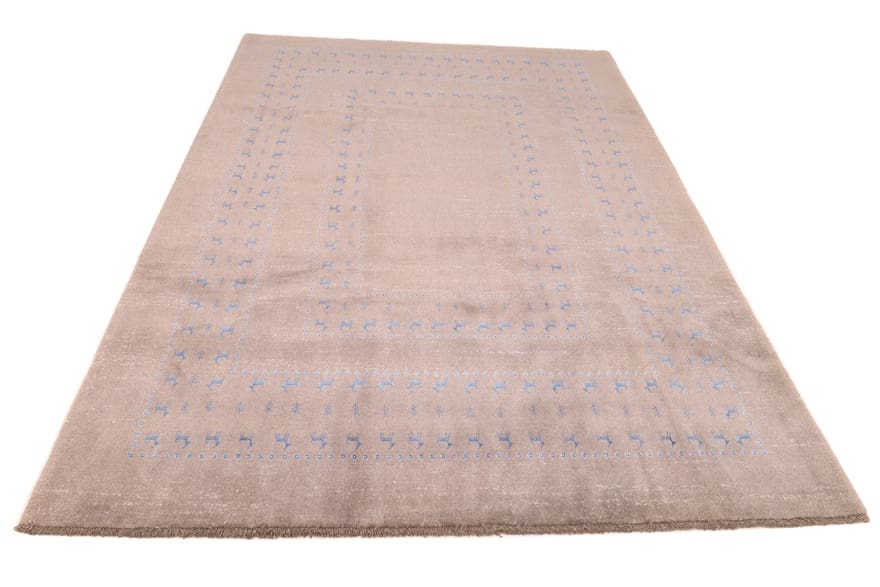 Moderner Orientteppich 302x205 cm - elegant handgeknüpft