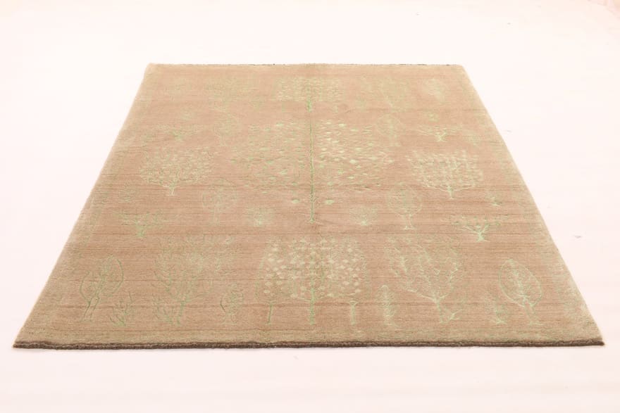 Moderner Orientteppich 238x170 cm mit besonderen Mustern, handgeknüpft