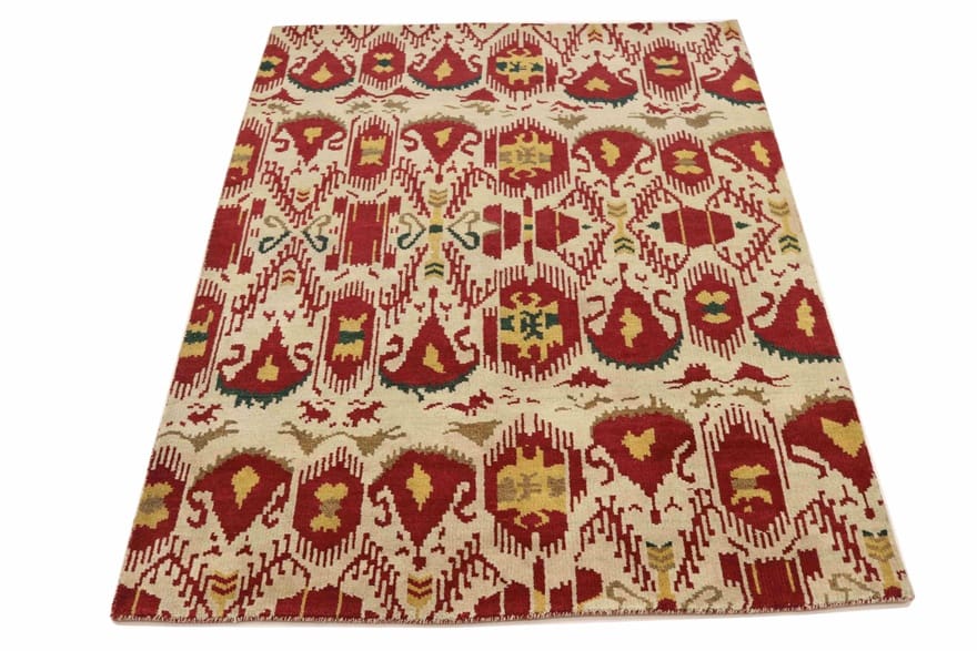 MODERN-IKAT Teppich 236x171 cm - Handgeknüpft, Orientalisches Design