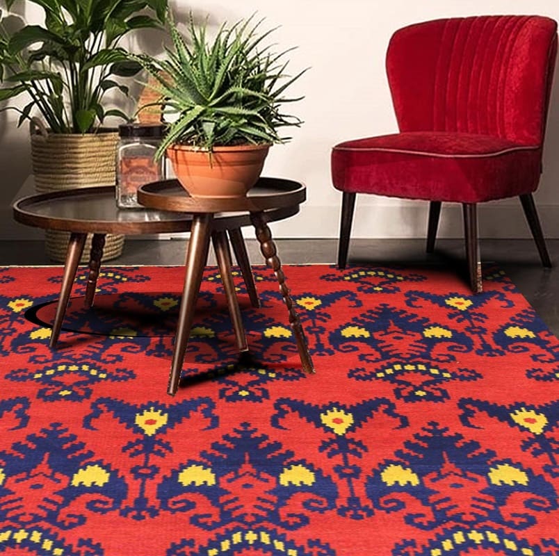 MODERN-IKAT Orientteppich 237x171 cm - Handgeknüpft, Designer-Stil