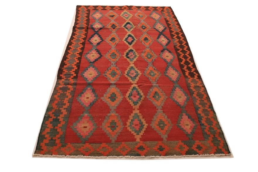 Kelim Teppich 300x149 cm, traditionell handgewebt, Iran