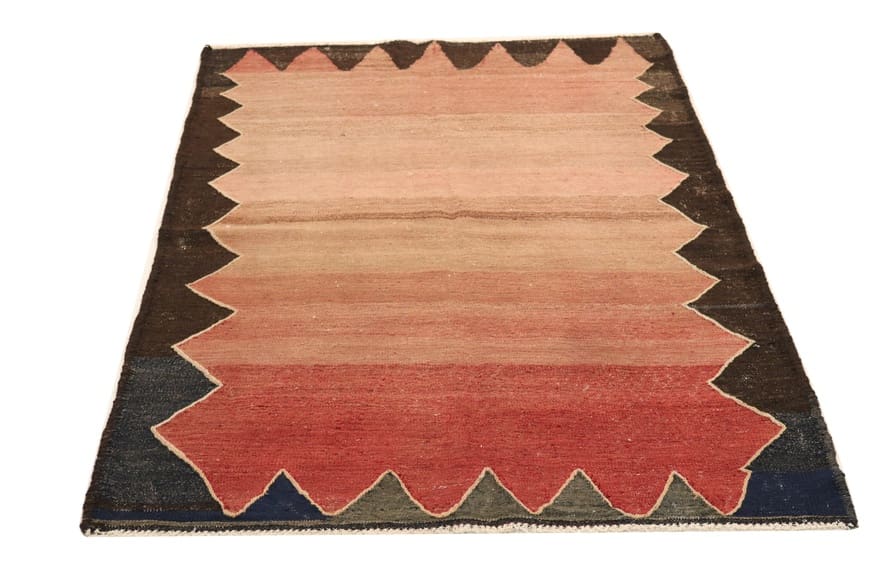KELIM Teppich 233x137 cm, traditionell gewebt, bunt, Orientteppich